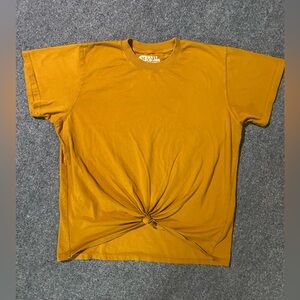 Big Bud Press Short Sleeve Crewneck Tee in Mustard
